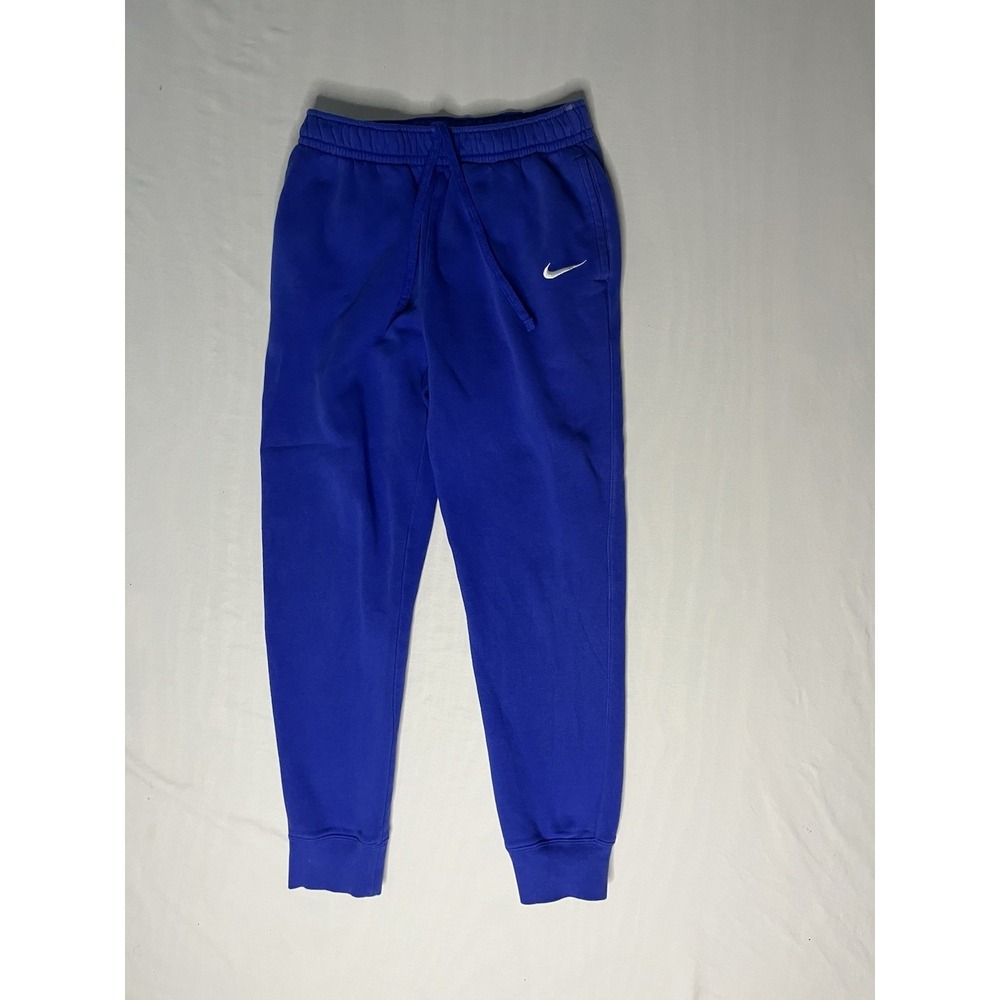 Nike Club Fleece Joggers Pants Men's Size Small Blue Tapered Pockets CJ1616-493